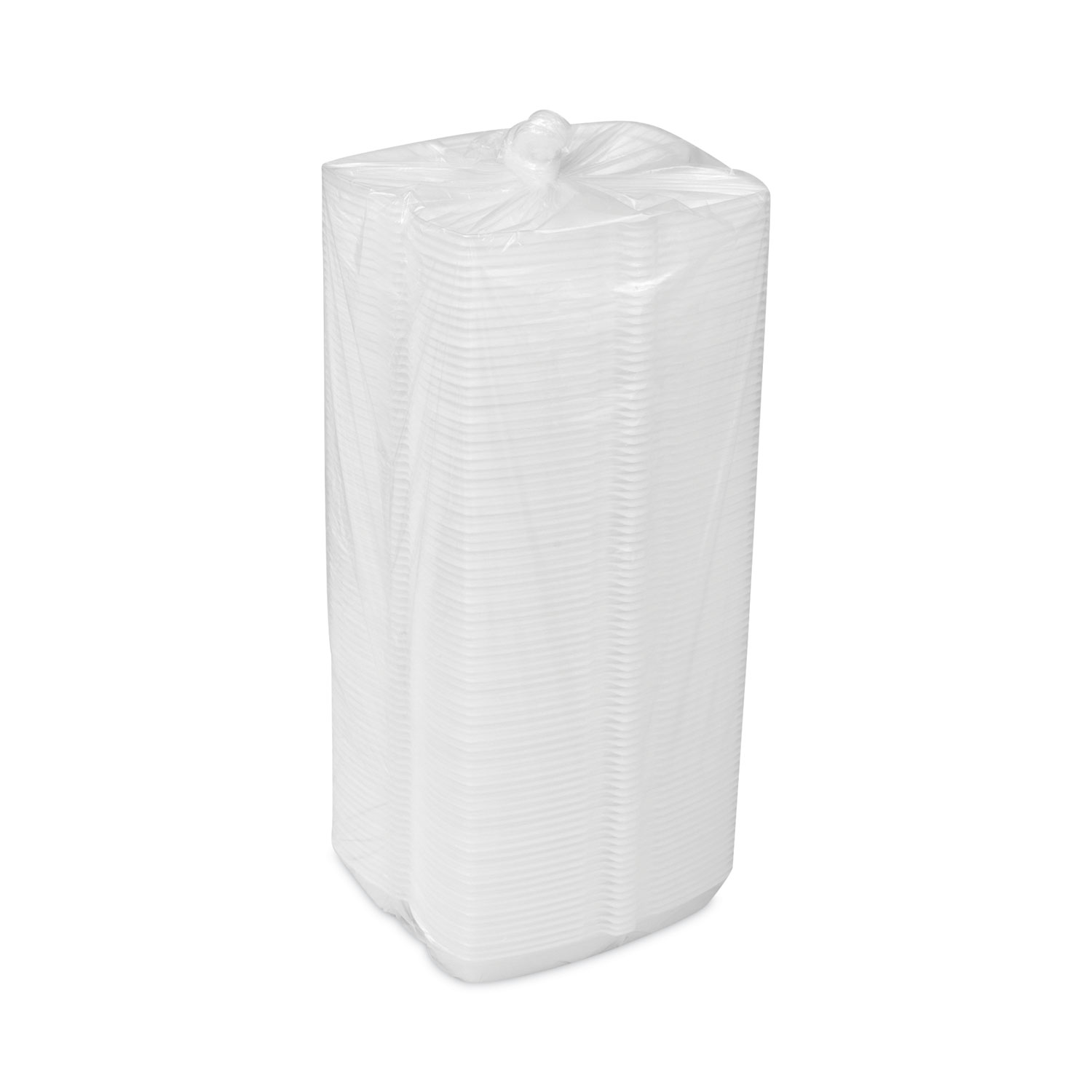 FOAM HINGED LID CONTAINERS, SINGLE TAB LOCK HOT DOG, 7.25 X 3 X 2, WHITE, 504/CA