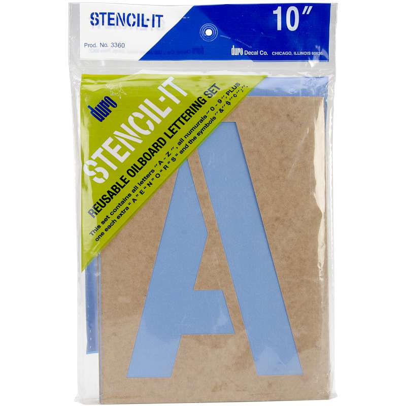 Stencil-It Reusable Lettering Set 10