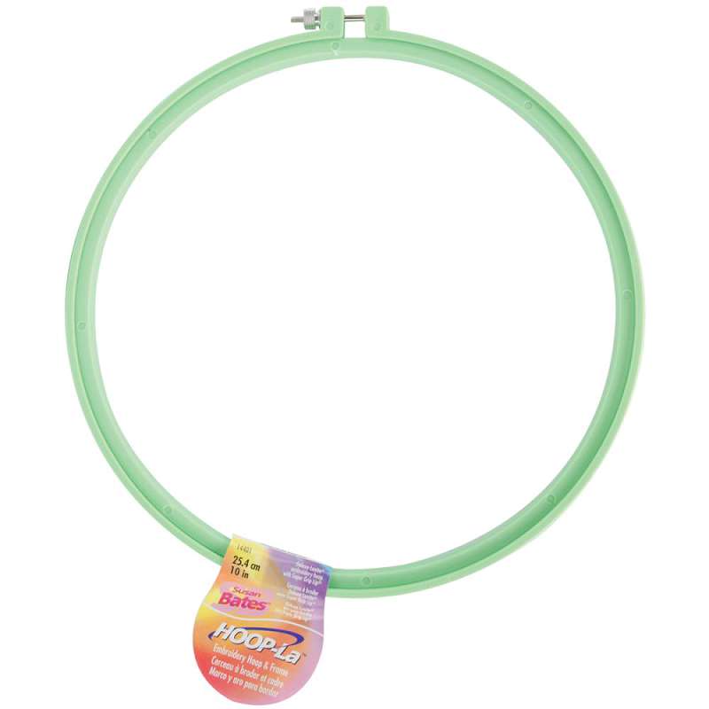 Bates Hoop-La Plastic Embroidery Hoop 10