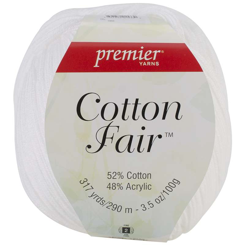Cotton Fair Solid Yarn White