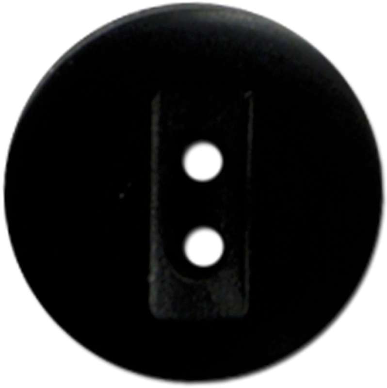 Slimline Buttons Series 1 Black 2-Hole 1/2