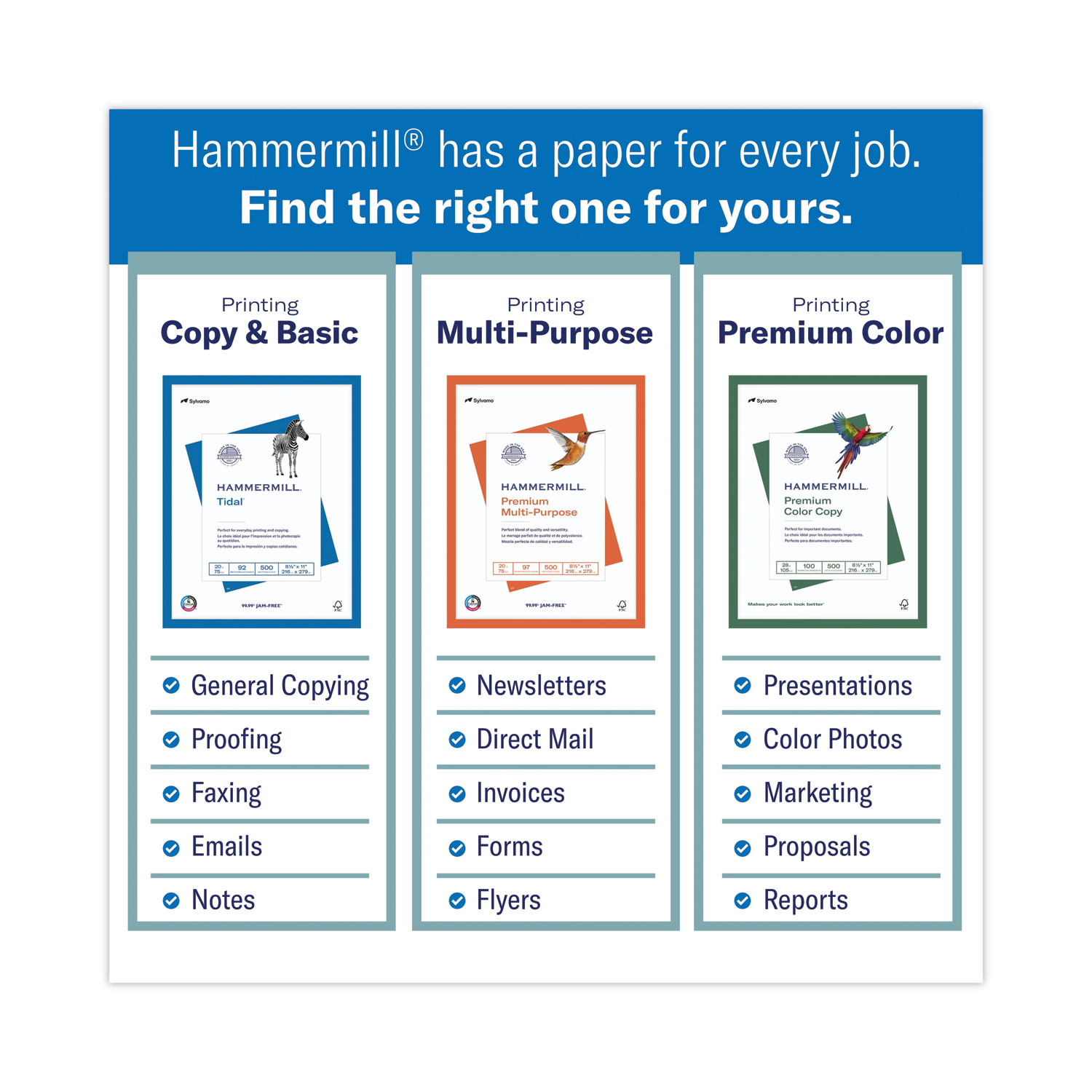 Hammermill® Great White Recycled Copy Paper, 92 Brightness, 20lb, 8-1/2 x 14, 50