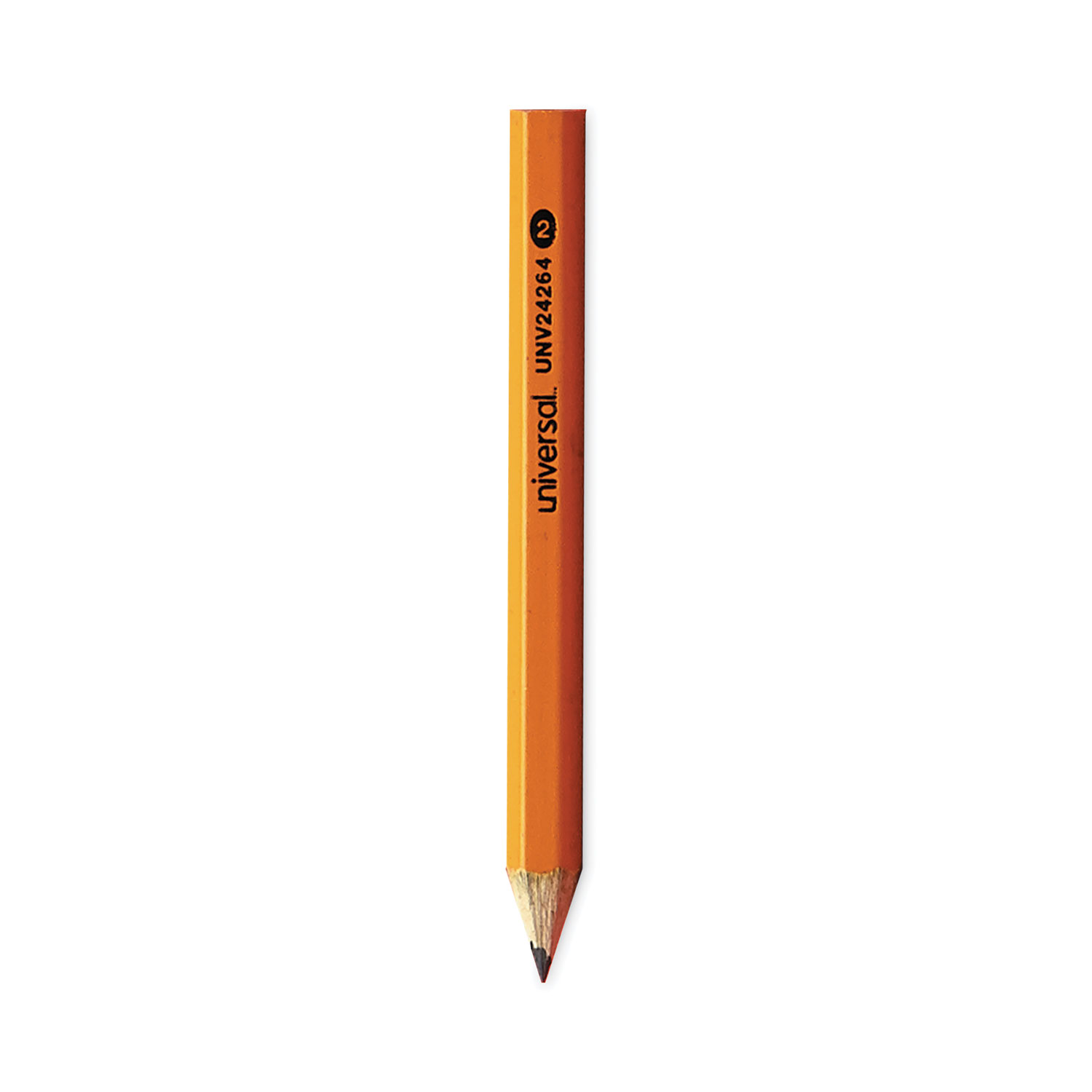 Universal® Golf & Pew Pencil, HB, Yellow Barrel, 144/Box
