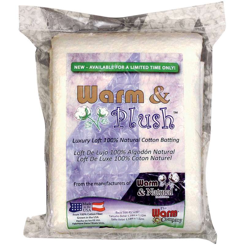 Warm & Plush Cotton Batting Crib Size 45