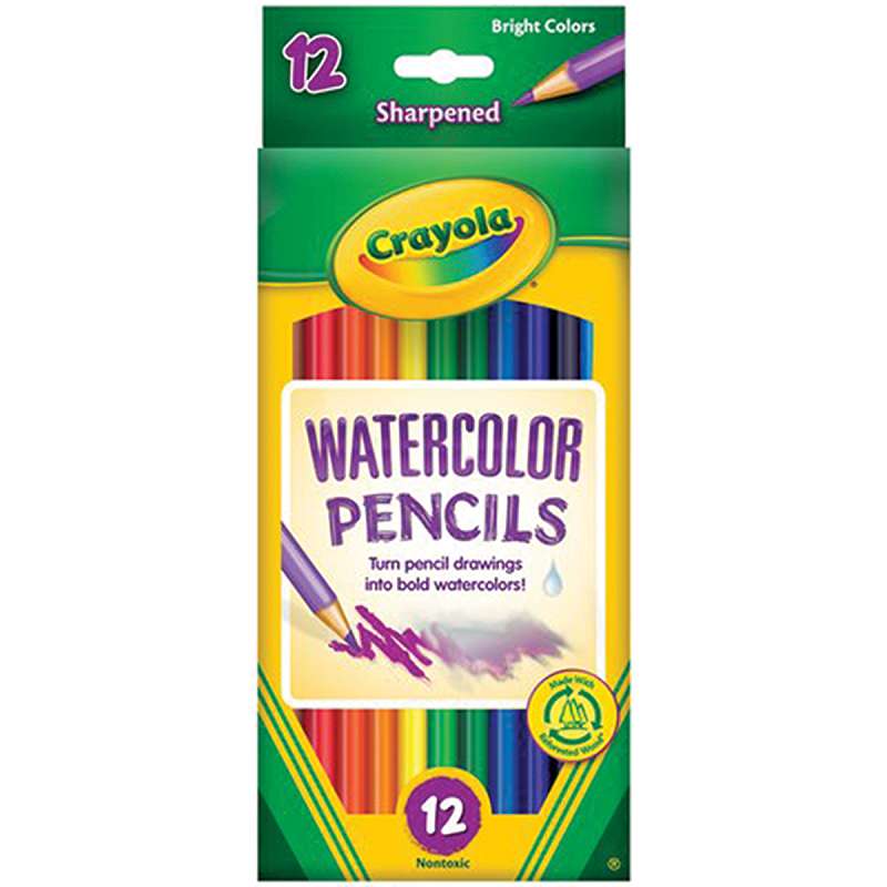 Crayola Watercolor Pencils 12/Pkg Long