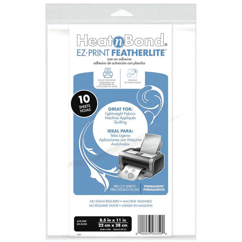 Heat'n Bond EZ-Print Featherlite Iron-On Adhesive 8.5