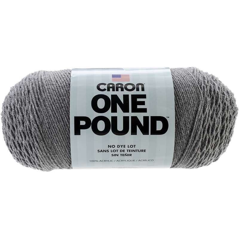 One Pound Yarn Medium Grey Mix