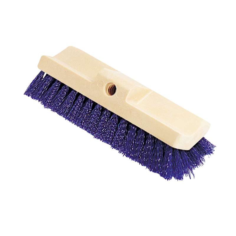 Rubbermaid® Commercial Bi-Level Deck Scrub Brush, Polypropylene Fibers, 10 Plast