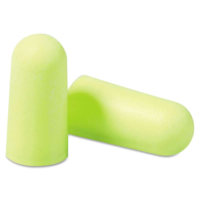 3M E·A·Rsoft Yellow Neon Soft Foam Earplugs, Uncorded, Regular Size, 200 Pairs