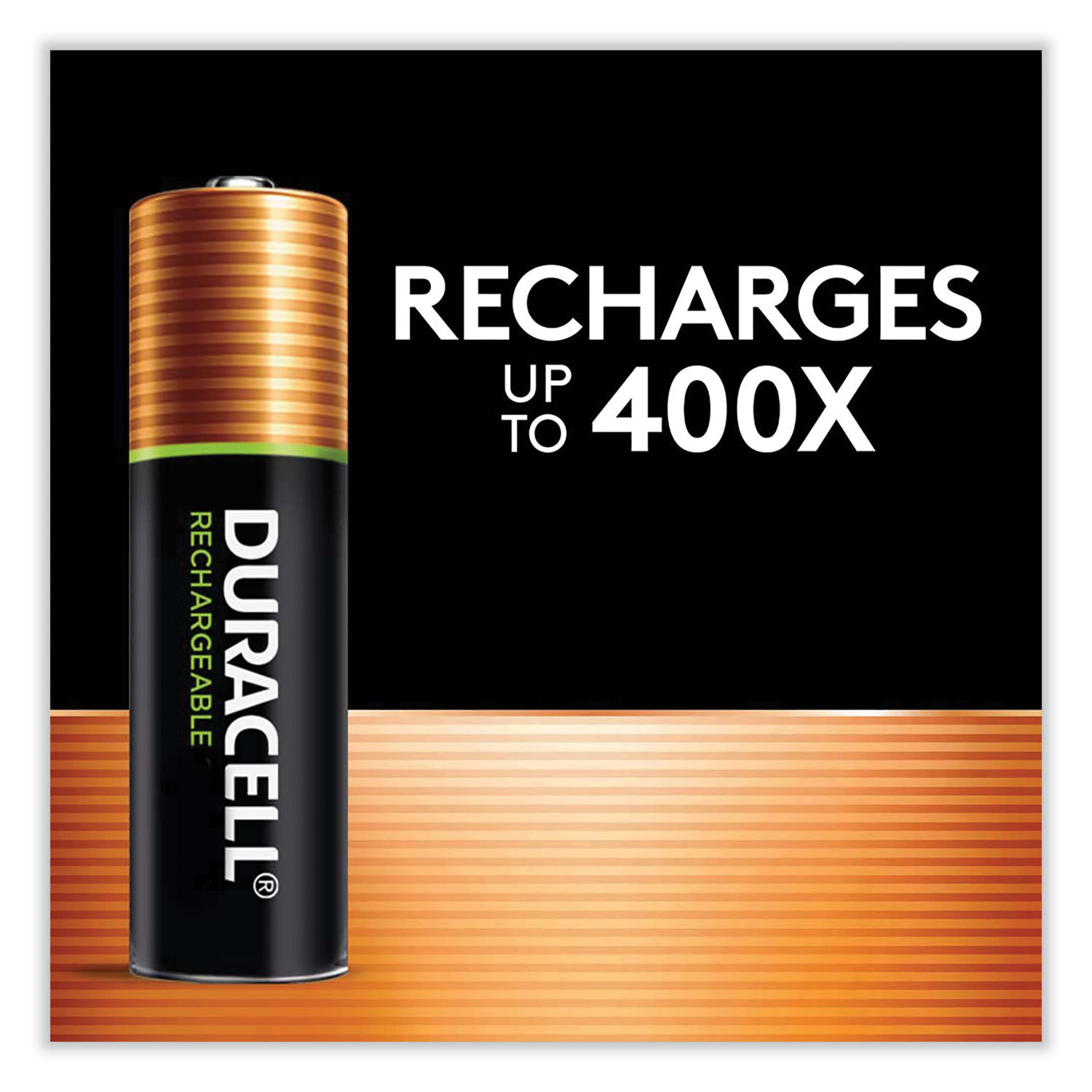 Duracell® Rechargeable NiMH Batteries with Duralock Power Preserve Technology, A