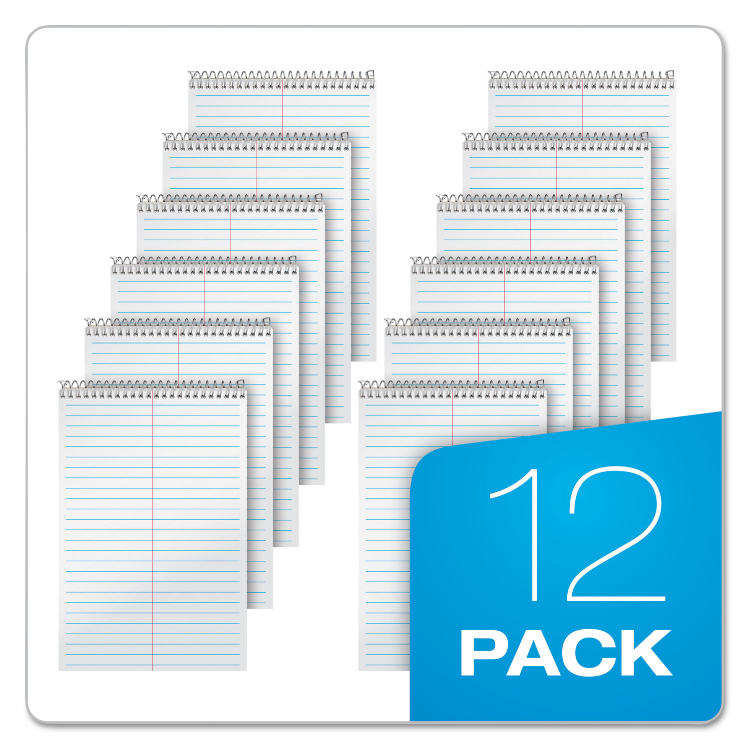 Ampad® Spiral Steno Book, Gregg, 6 x 9, 15 lb, White, 70 Sheets