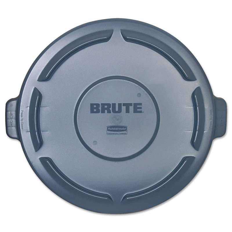 Rubbermaid® Commercial Vented Round Brute Lid, 24 1/2 x 1 1/2, Gray