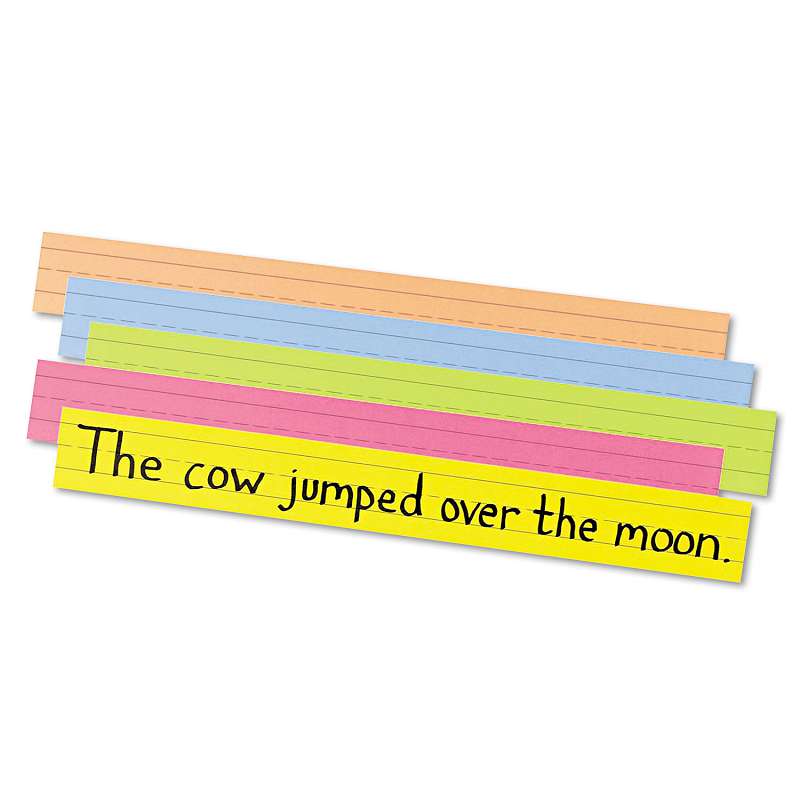 Pacon® Sentence Strips, 24 x 3, Assorted Bright Colors, 100/Pack