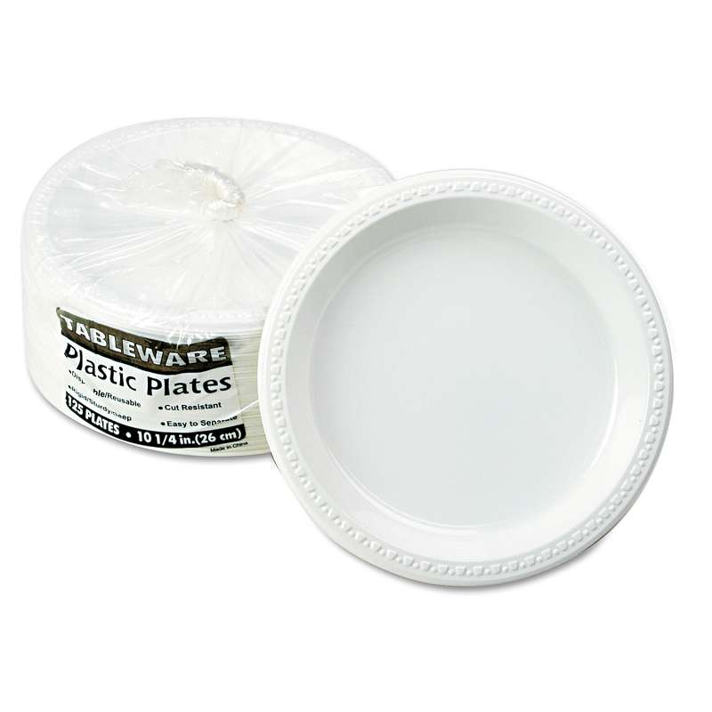 Tablemate® Plastic Dinnerware, Plates, 10 1/4