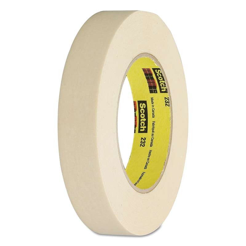 Scotch® 232 High-Performance Masking Tape, 12mm x 55m, 3