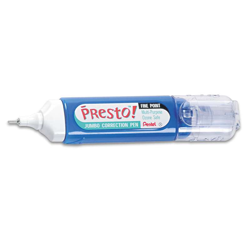 Pentel® Presto! Multipurpose Correction Pen, 12 ml, White