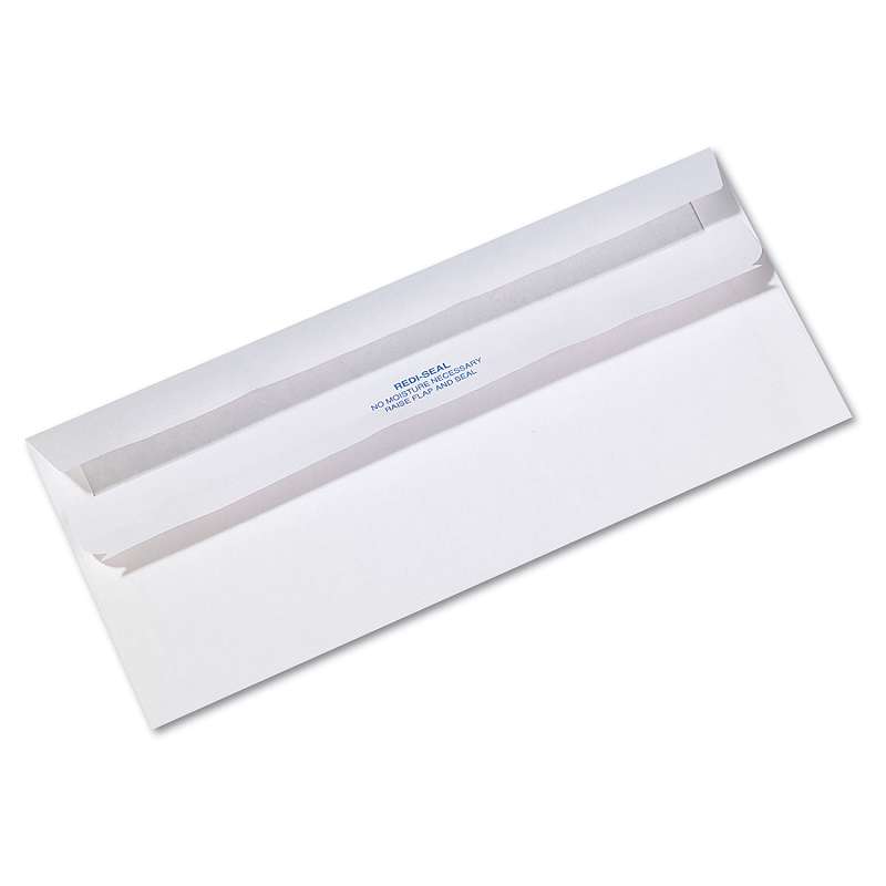 Quality Park Redi Seal Envelope, #10, 4 1/8 x 9 1/2, White, 500/Box