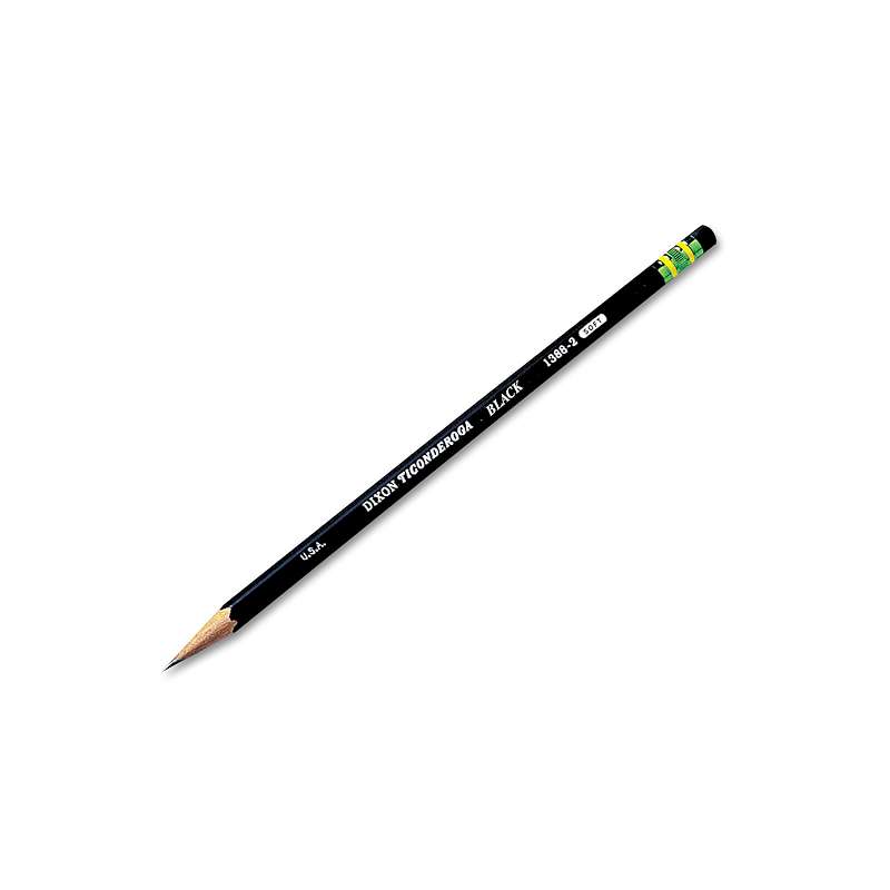 Ticonderoga® Woodcase Pencil, HB #2, Black, Dozen