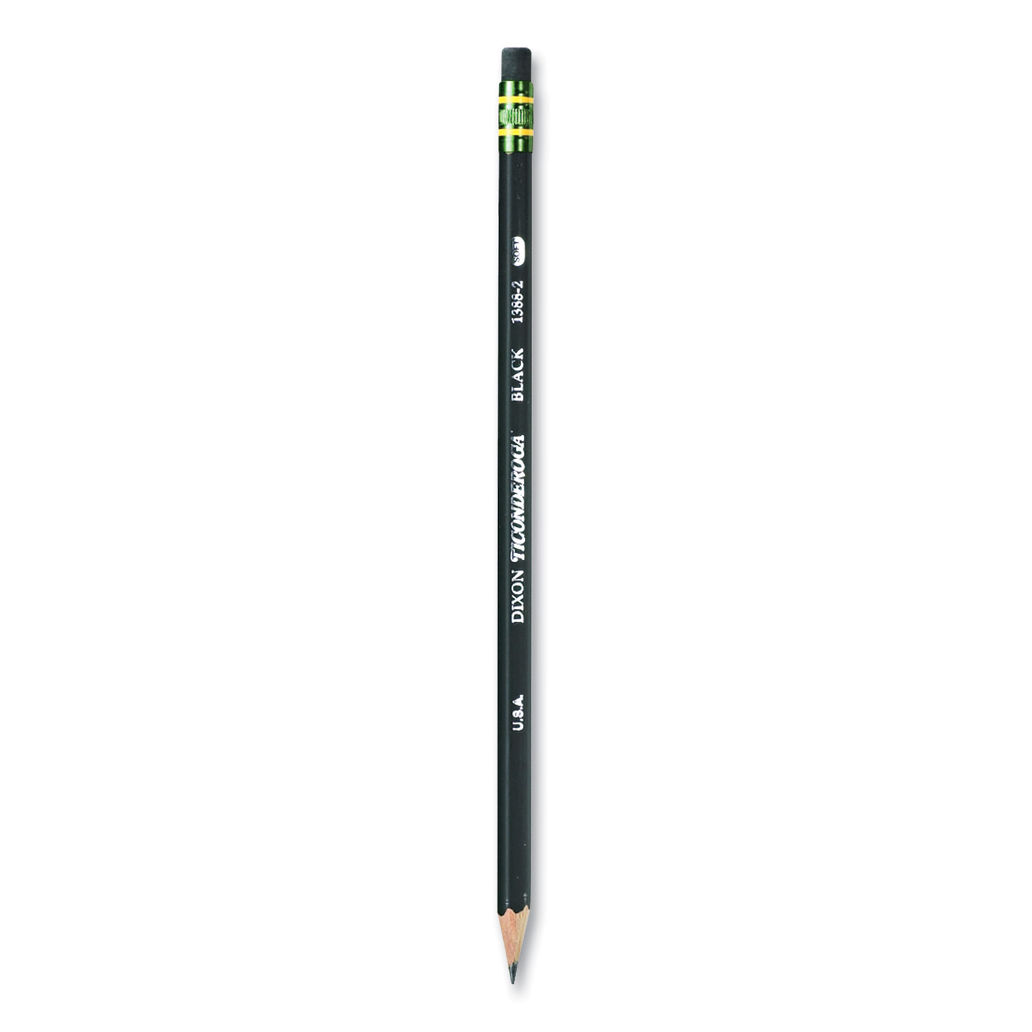 Ticonderoga® Woodcase Pencil, HB #2, Black, Dozen