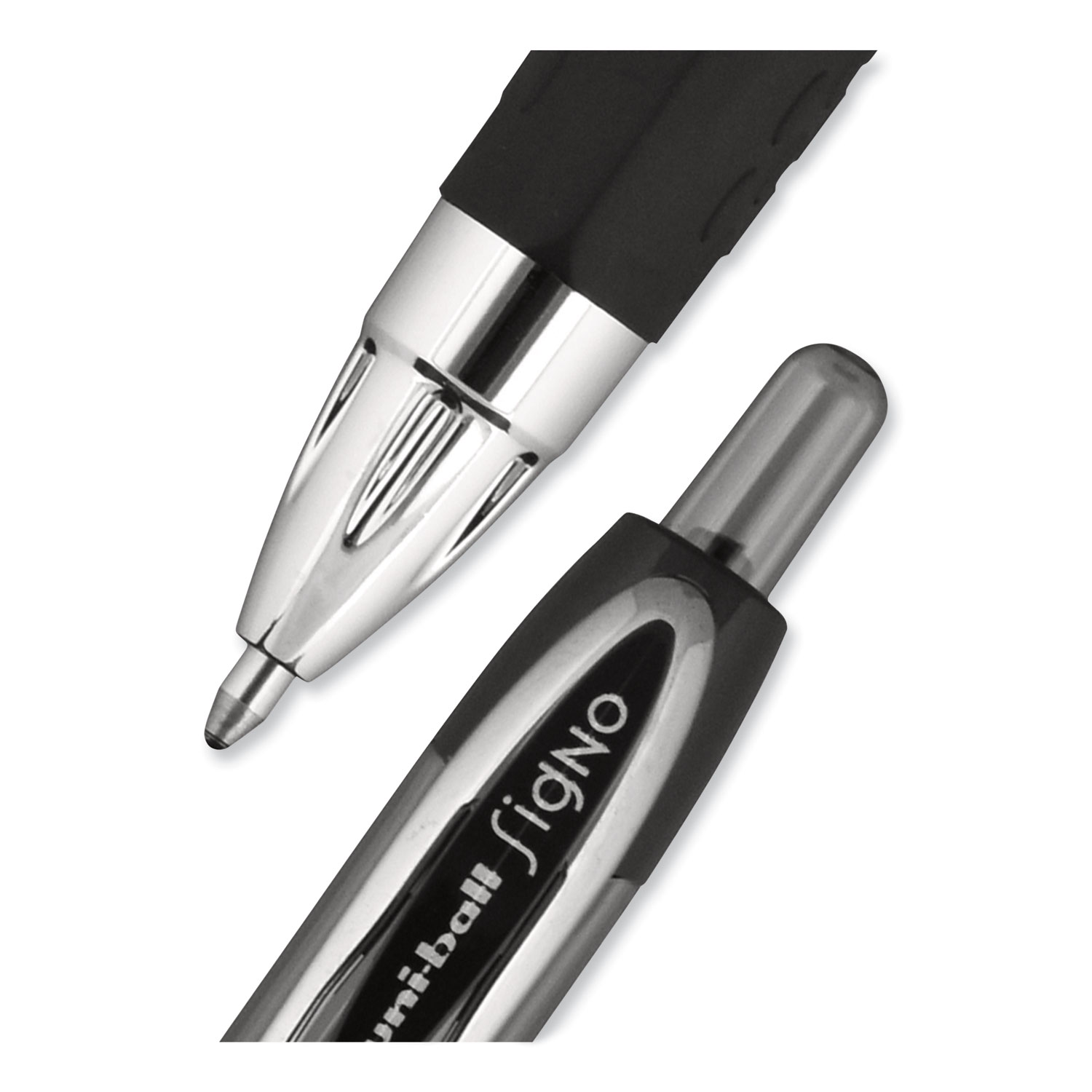 Signo 207 Retractable Gel Pen, Black Ink, 1mm, Dozen