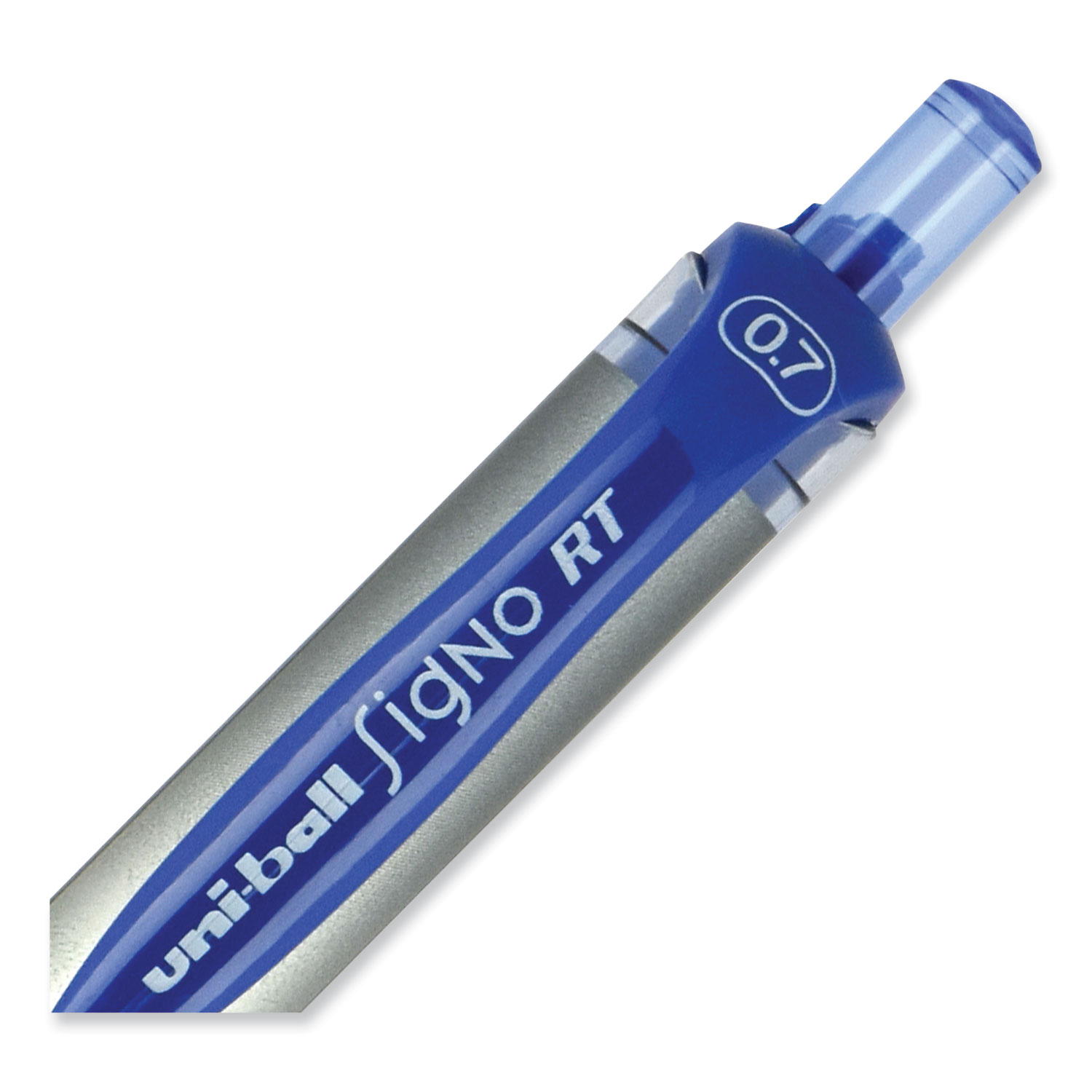 Signo Gel RT Roller Ball Retractable Gel Pen, Blue Ink, Medium, Dozen