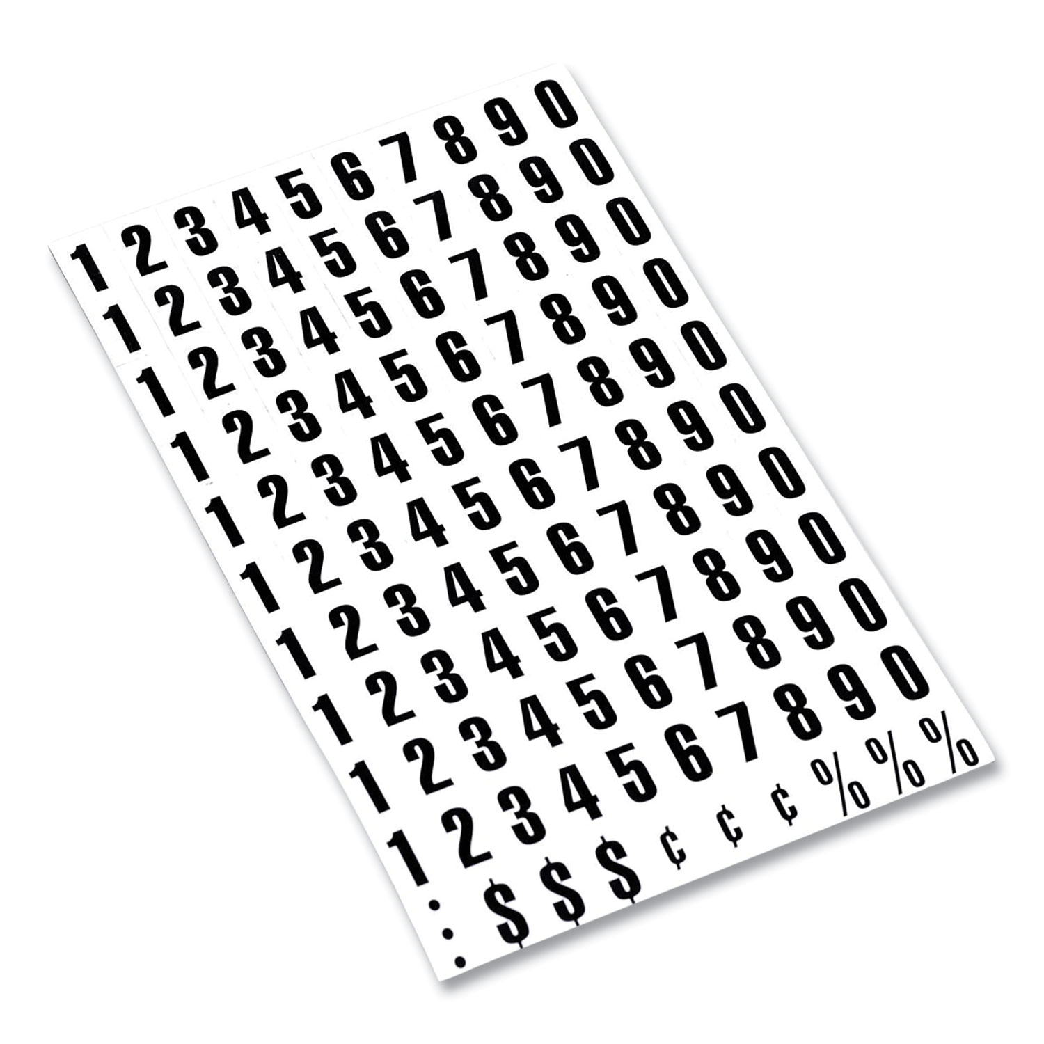 MasterVision® Interchangeable Magnetic Characters, Numbers, Black, 3/4