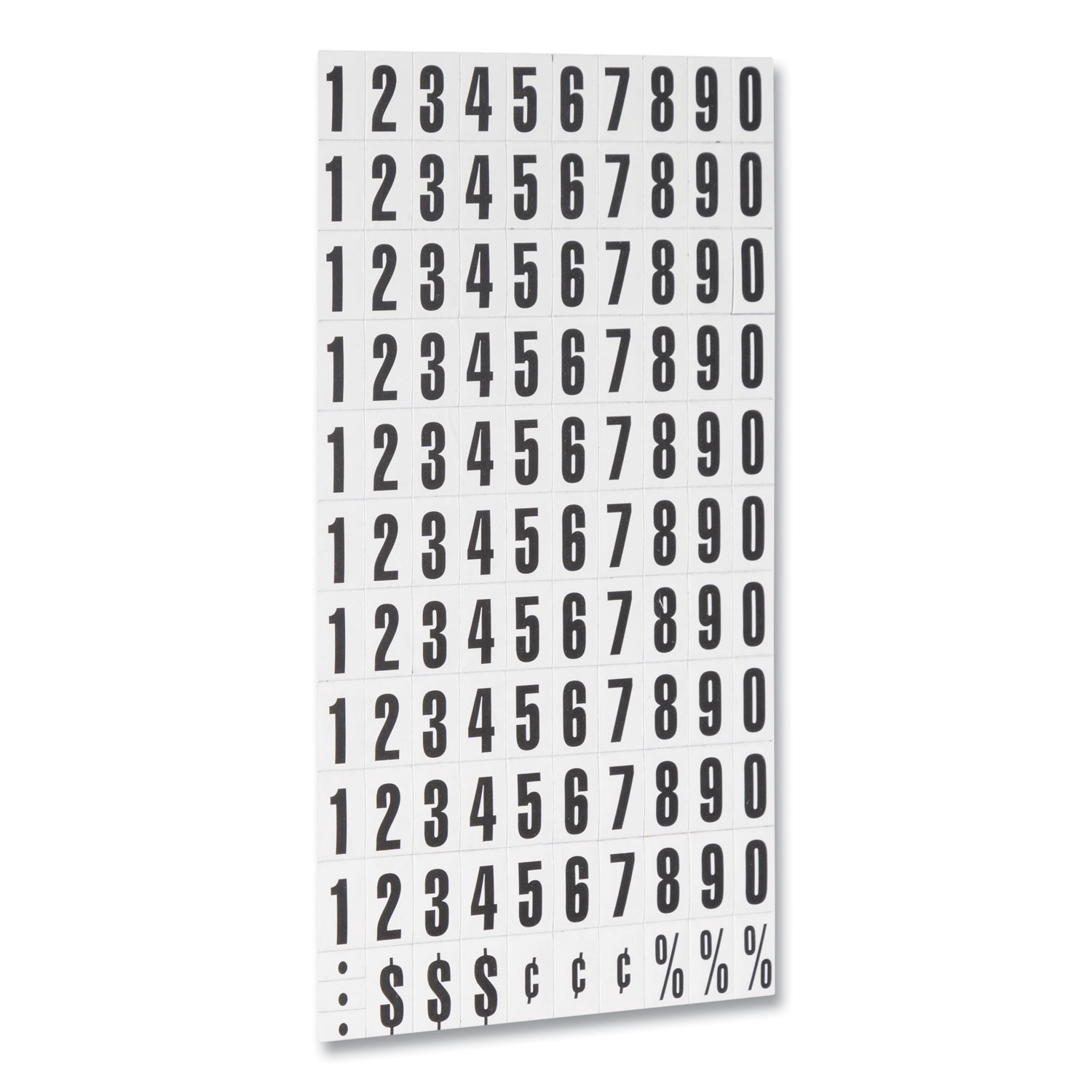 MasterVision® Interchangeable Magnetic Characters, Numbers, Black, 3/4