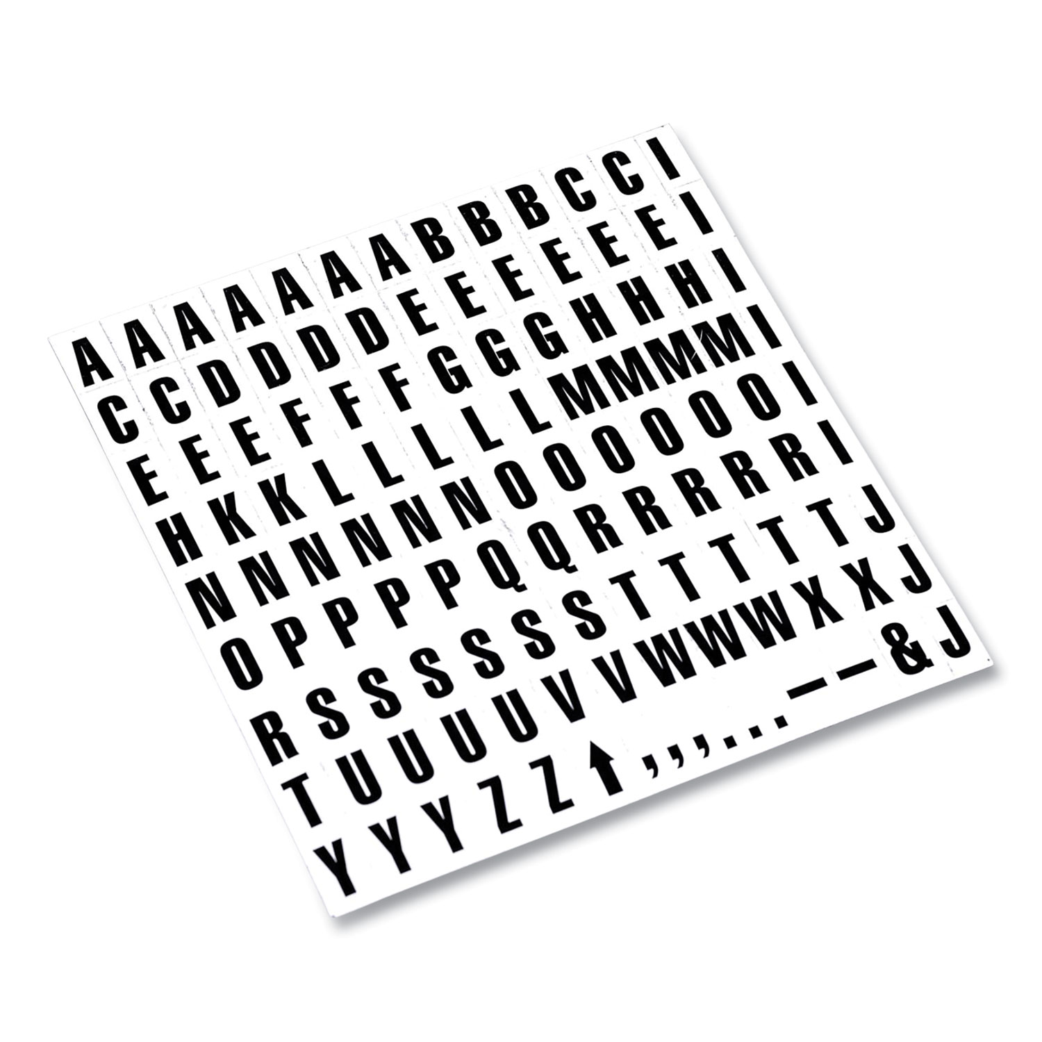 MasterVision® Interchangeable Magnetic Characters, Letters, Black, 3/4