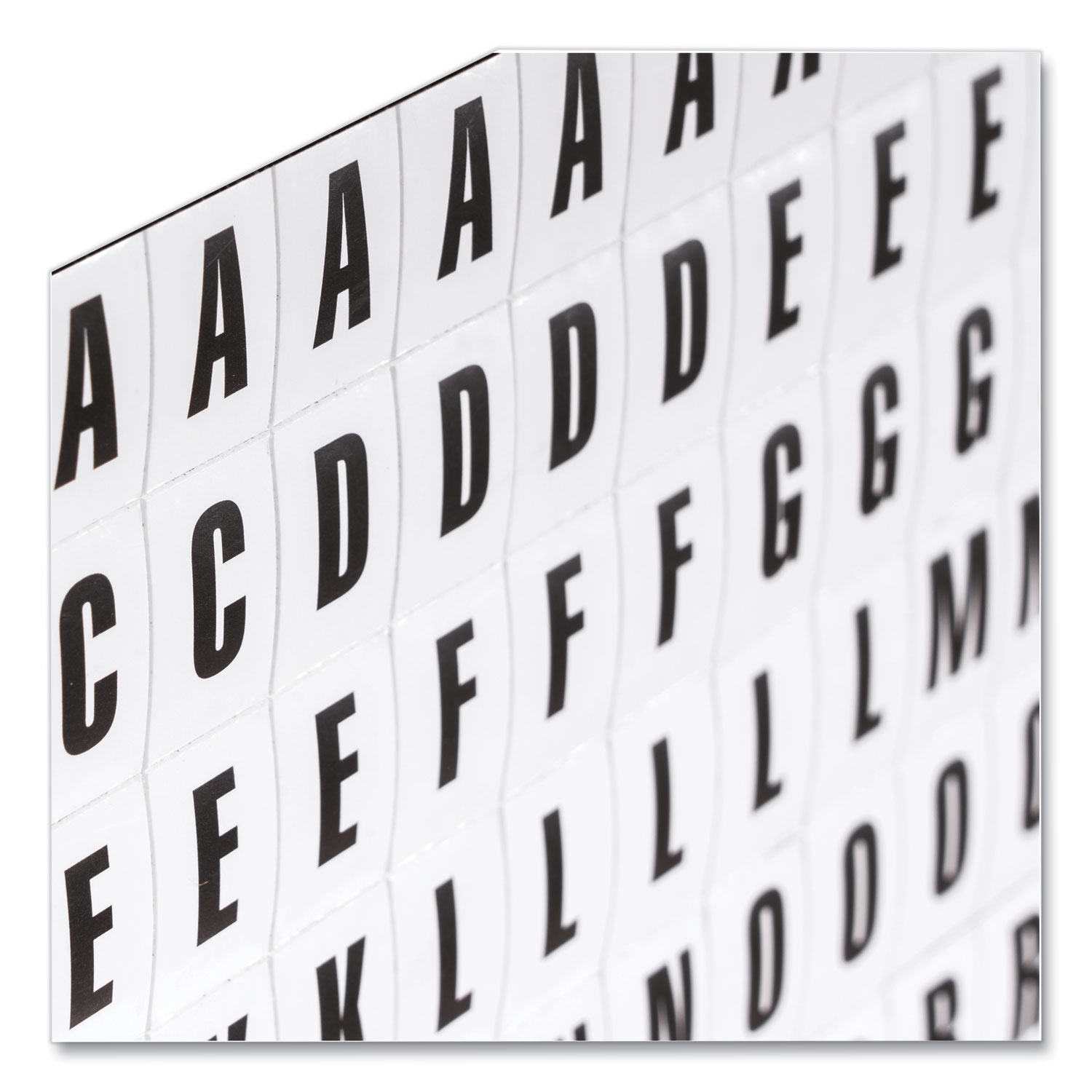 MasterVision® Interchangeable Magnetic Characters, Letters, Black, 3/4