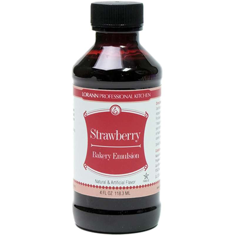 Bakery Emulsions Natural & Artificial Flavor 4oz Strawberry