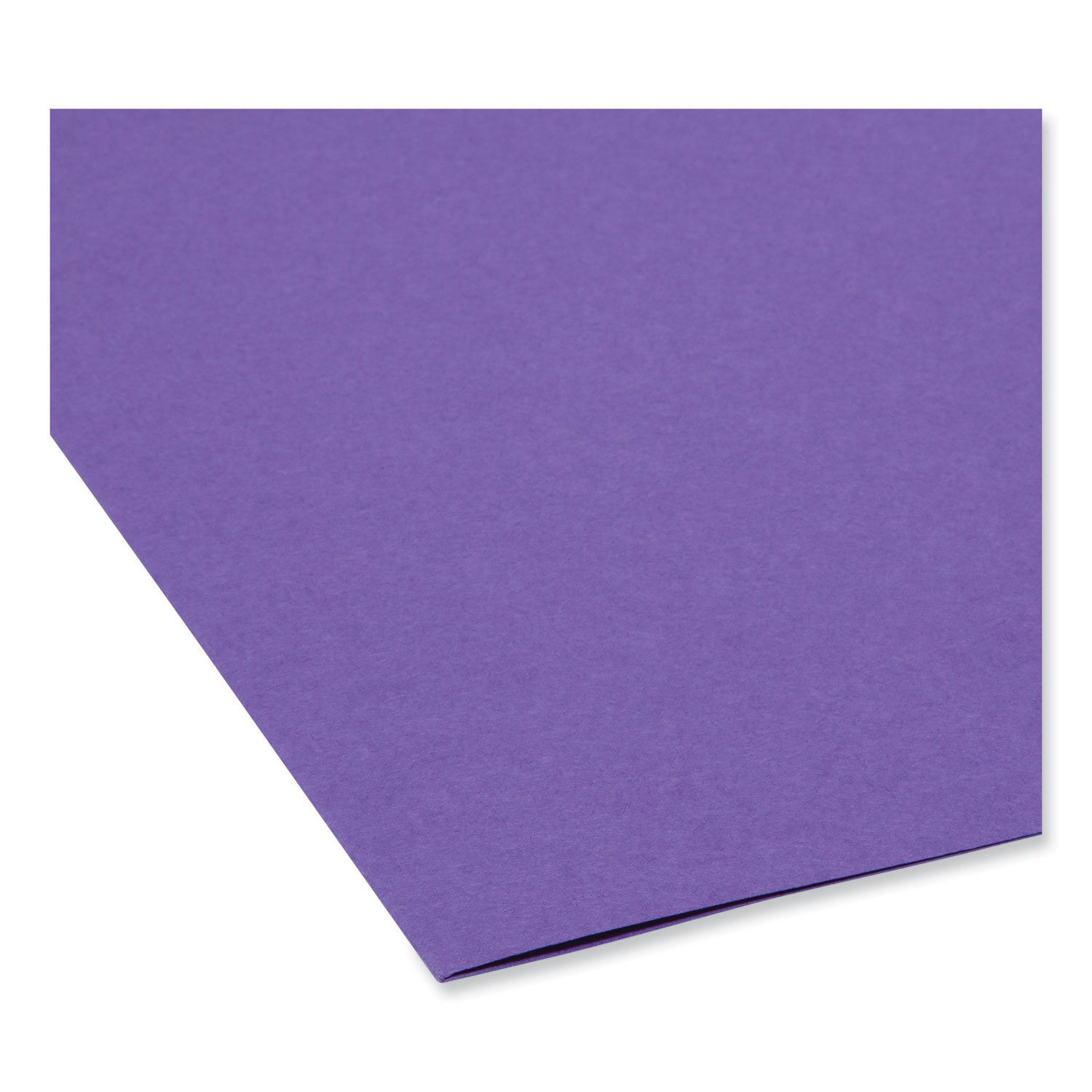 Smead® File Folders, 1/3 Cut, Reinforced Top Tab, Letter, Purple, 100/Box