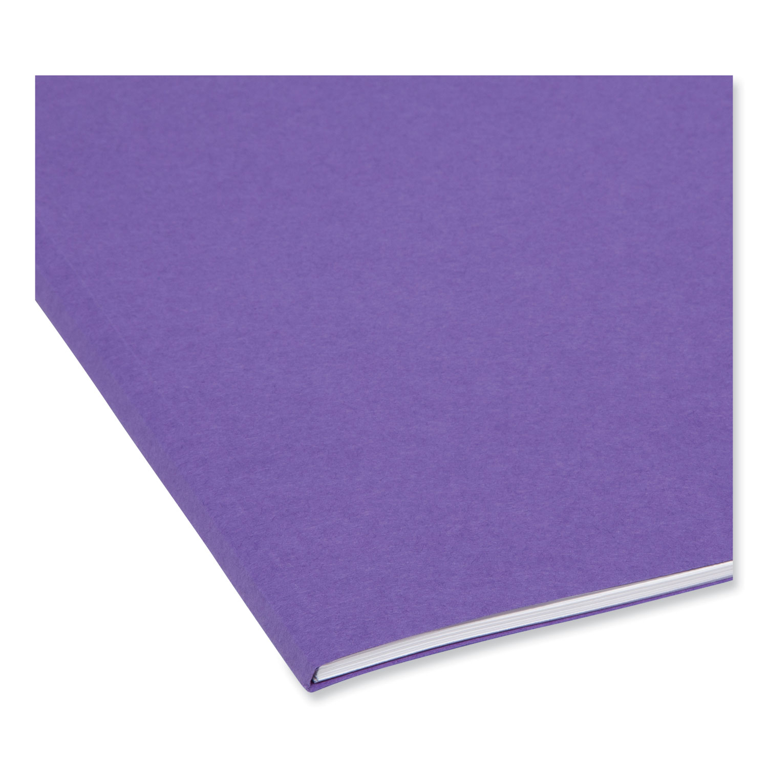 Smead® File Folders, 1/3 Cut, Reinforced Top Tab, Letter, Purple, 100/Box