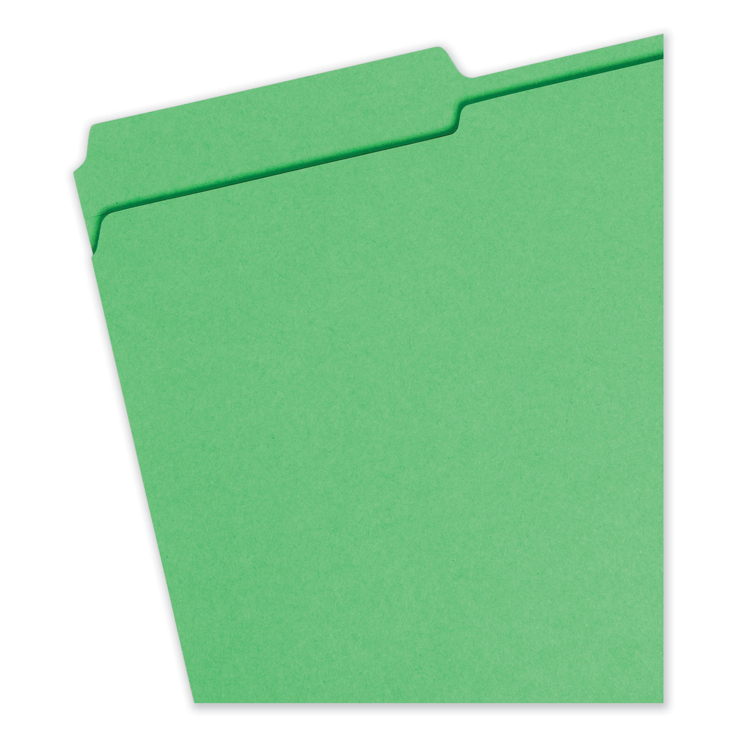 Smead® File Folders, 1/3 Cut, Reinforced Top Tab, Legal, Green, 100/Box