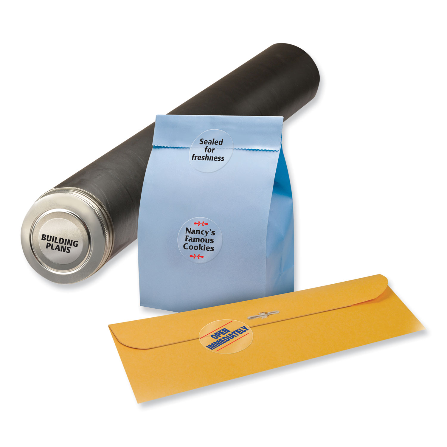 Avery® Round Print-to-the-Edge Permanent Labels, 1 2/3