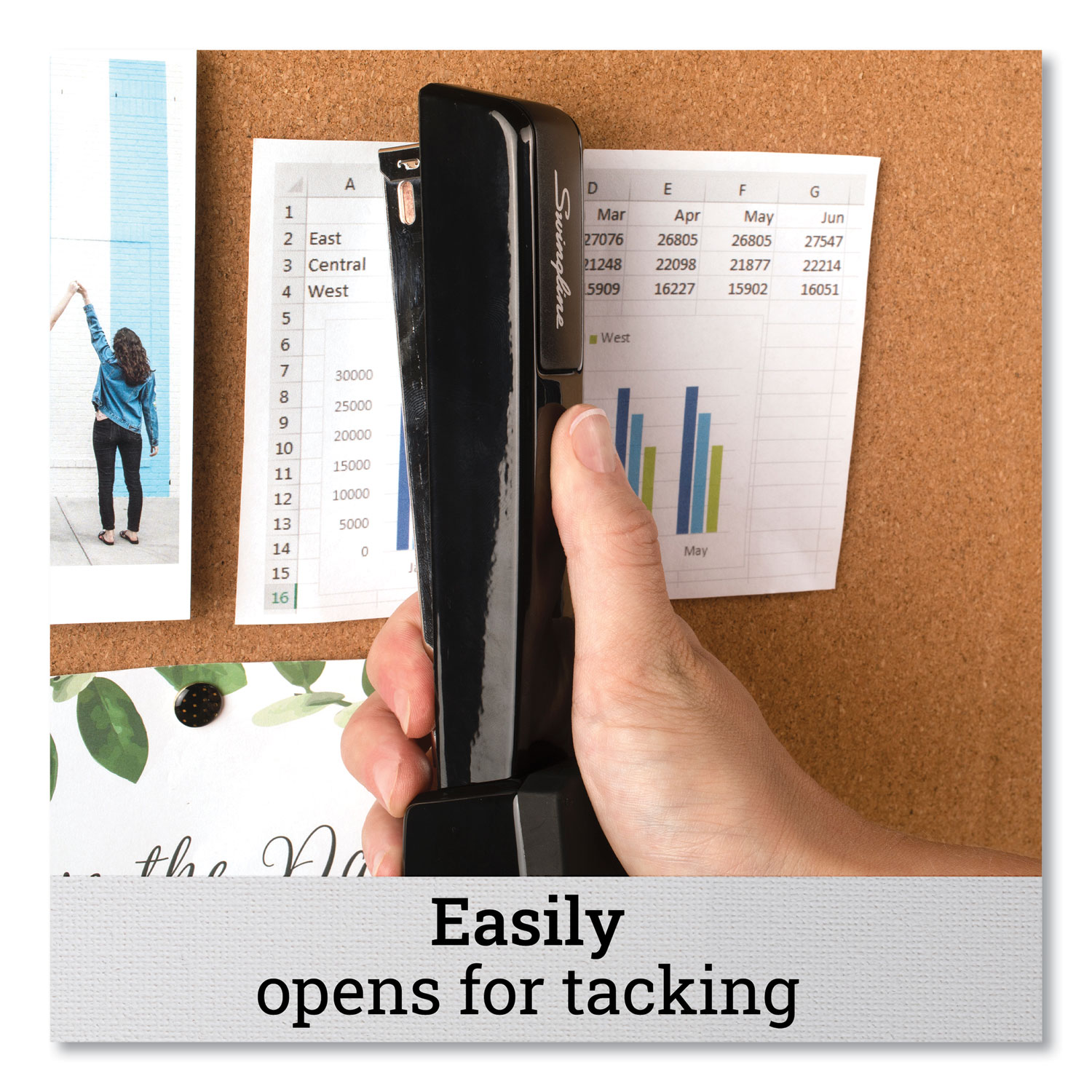 Swingline® 747 Classic Full Strip Stapler, 20-Sheet Capacity, Black