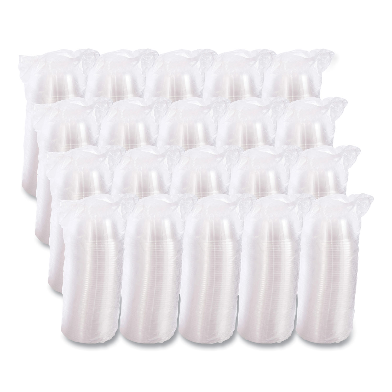 Dart® D-T Sundae/Cold Cup Lids, 5-32oz Cups, Clear, 1000/Carton