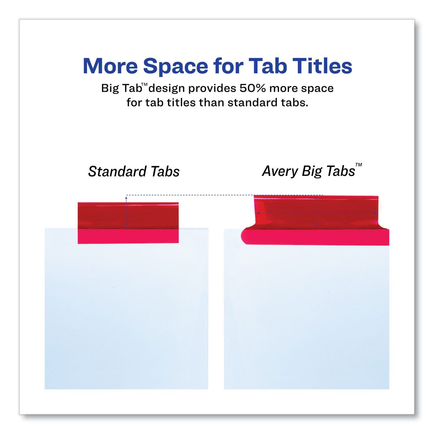 Avery® Insertable Big Tab Dividers, 5-Tab, 11 1/8 x 9 1/4