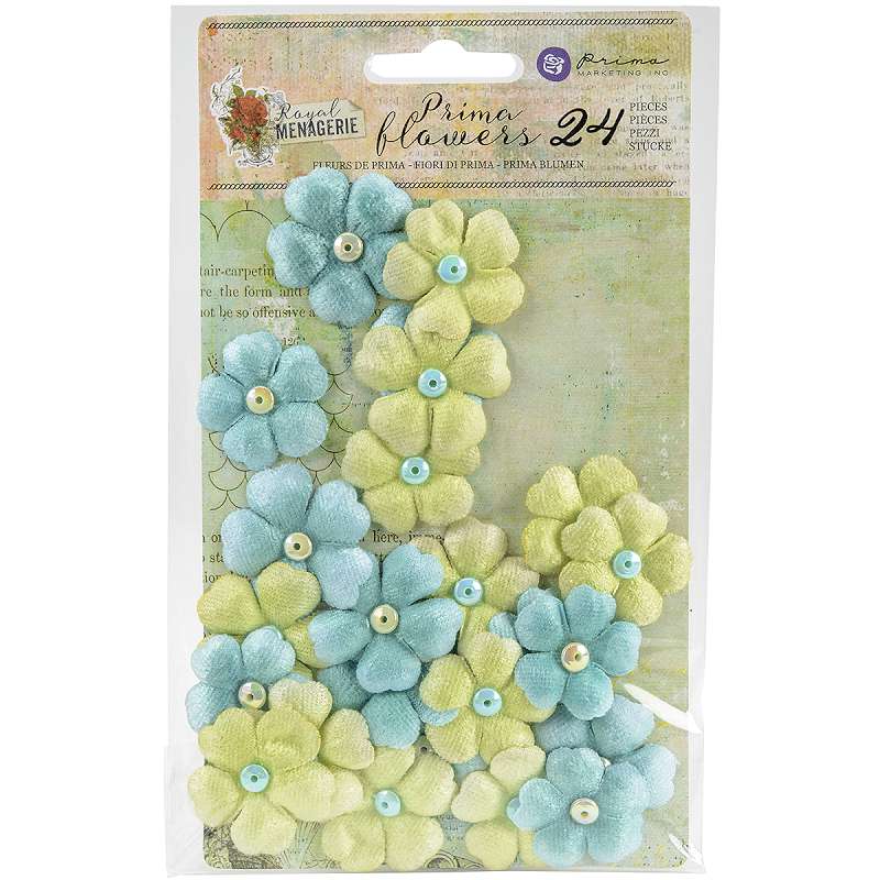 Royal Menagerie Mulberry Paper Flowers 1.25