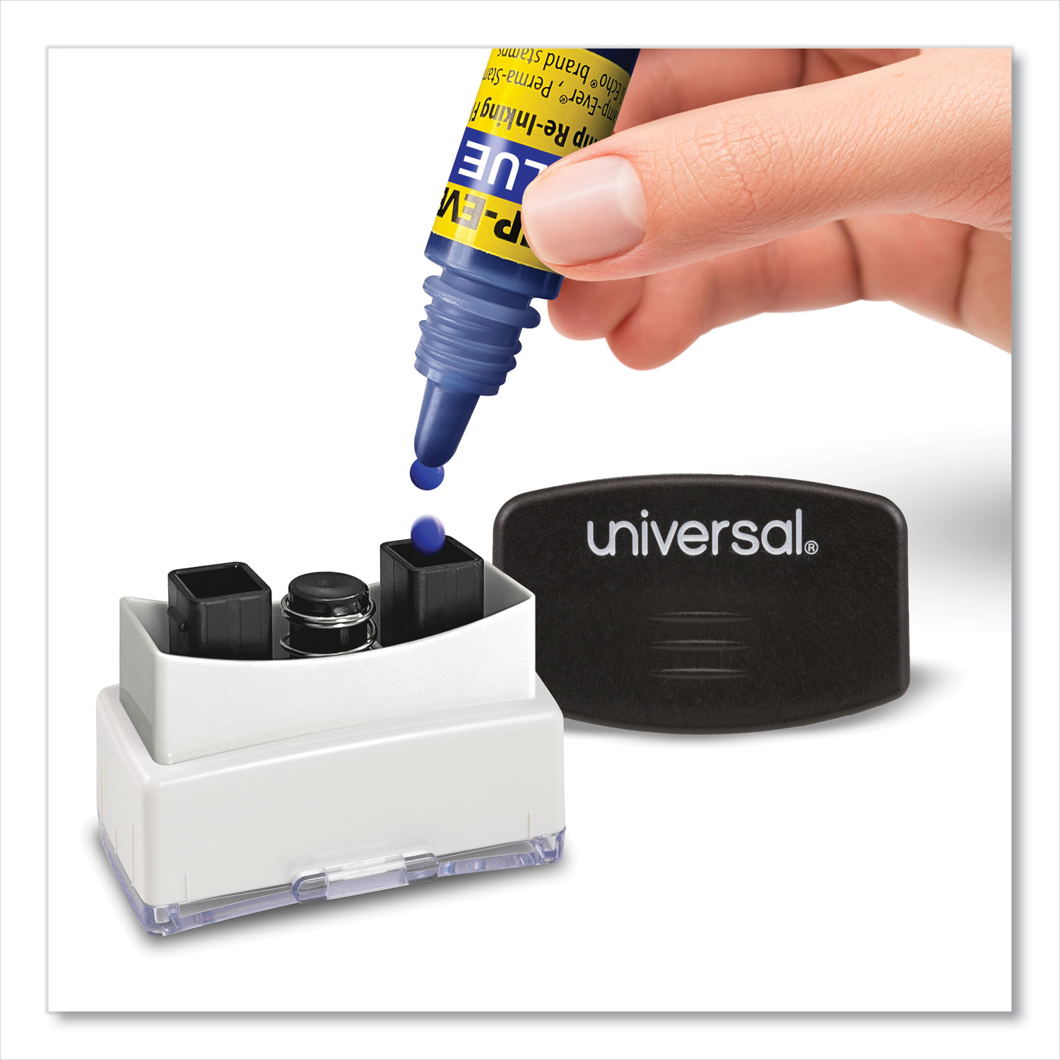 Identity Group Refill Ink for Clik! & Universal Stamps, 7ml-Bottle, Blue