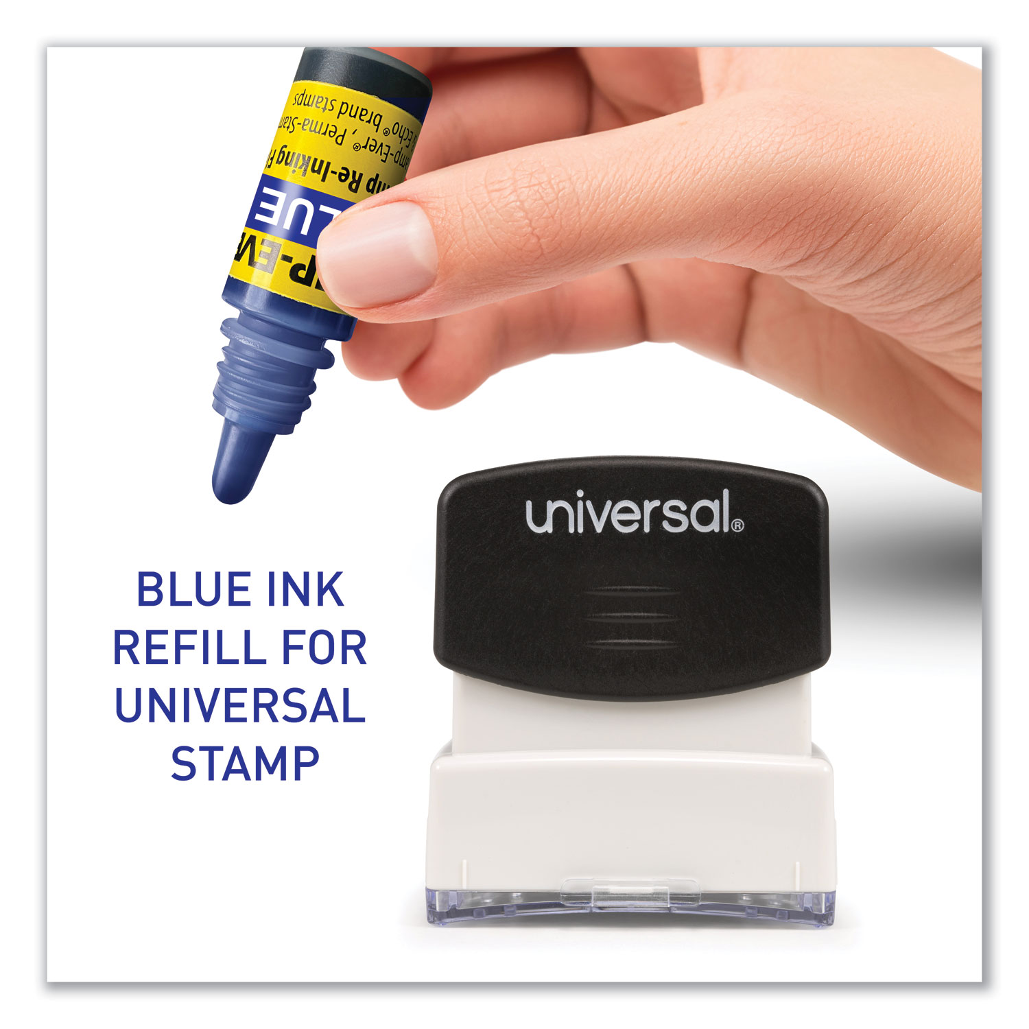 Identity Group Refill Ink for Clik! & Universal Stamps, 7ml-Bottle, Blue