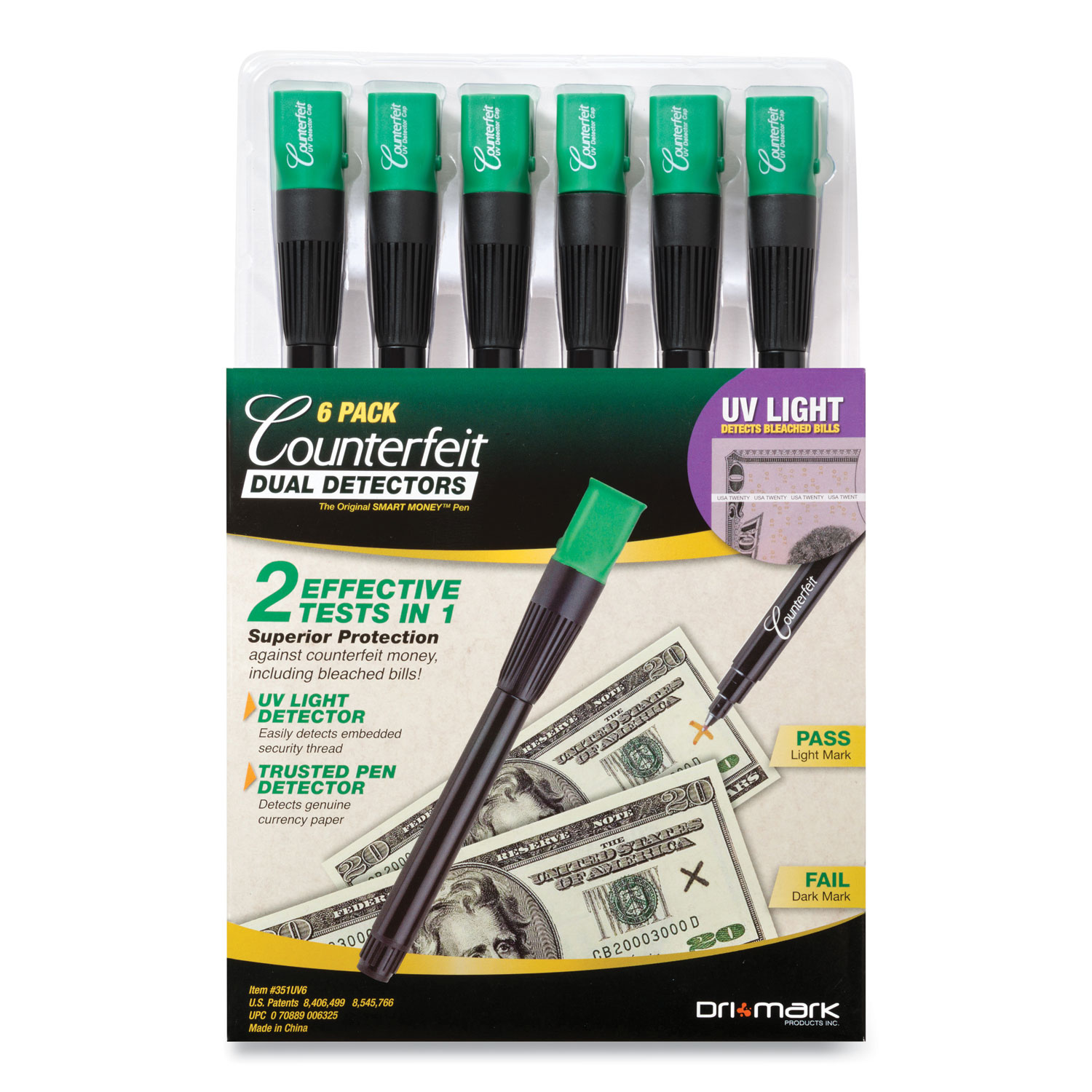 Dri-Mark® Counterfeit Money Detection System, US dollar