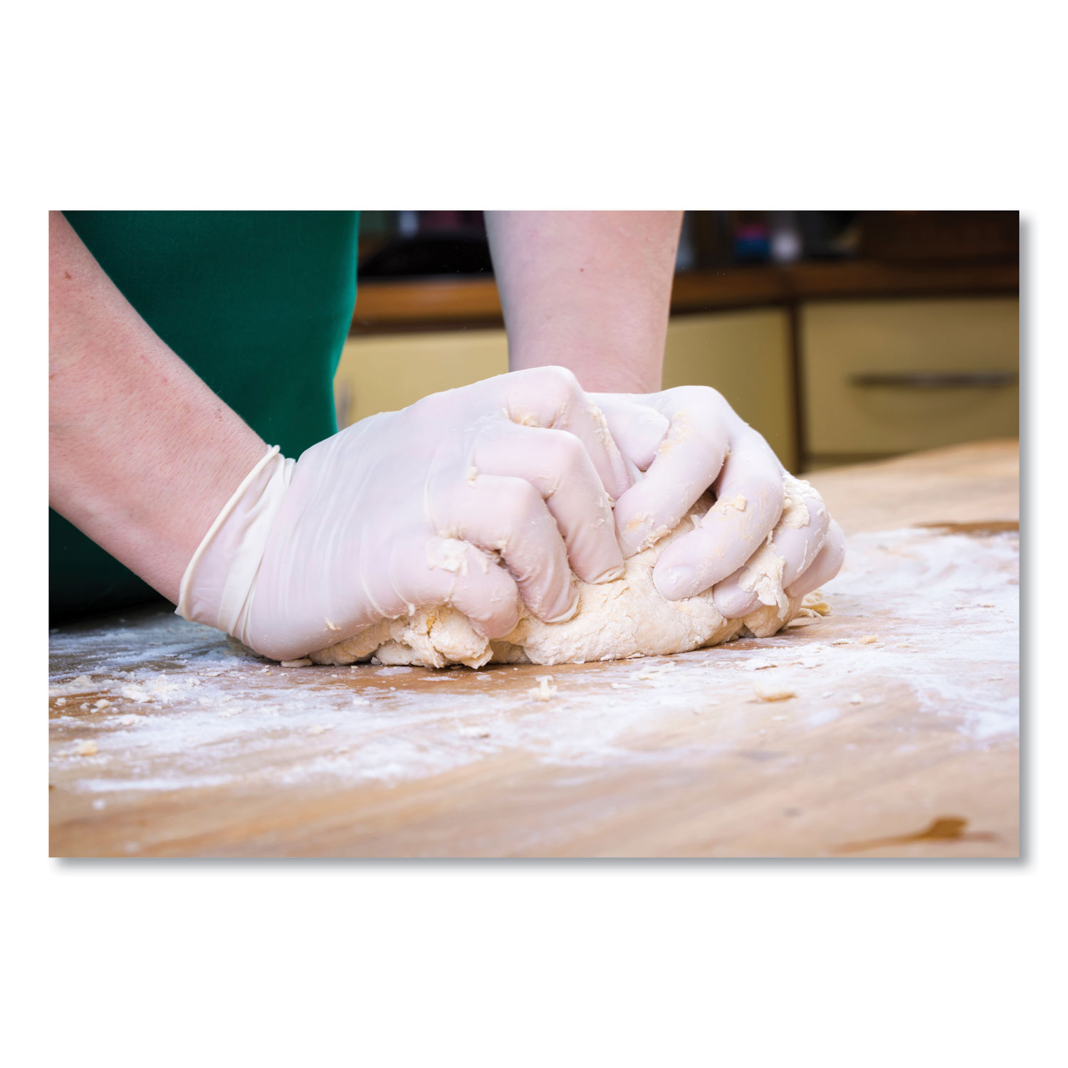 Latex Gloves, Cream, X-Large, 100/Box, 10 Boxes/Carton