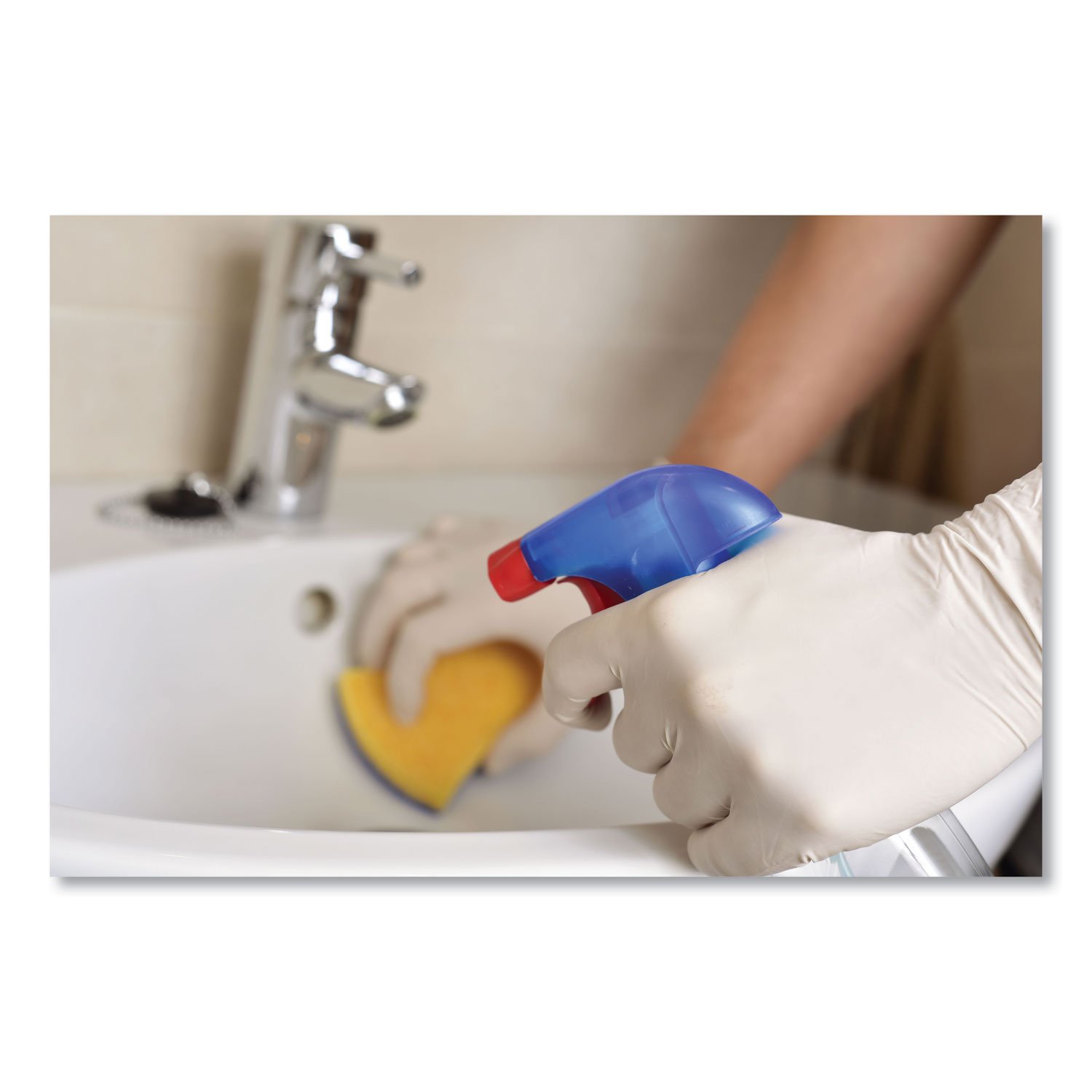 Latex Gloves, Cream, X-Large, 100/Box, 10 Boxes/Carton
