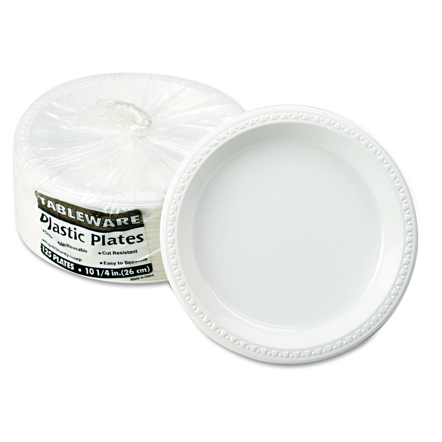 Tablemate® Plastic Dinnerware, Plates, 10 1/4