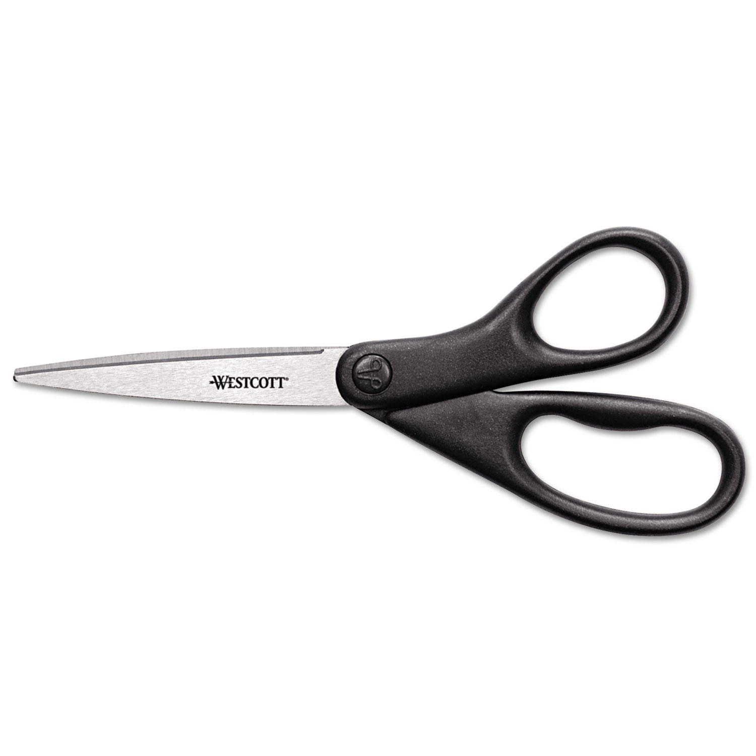 Westcott® Design Line Stainless Steel Scissors, Metallic Black, 8