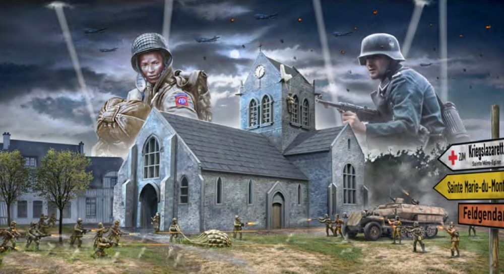 1/72 Battle of Normandy Saint-Mere-Eglise June 6, 1944 Diorama Set