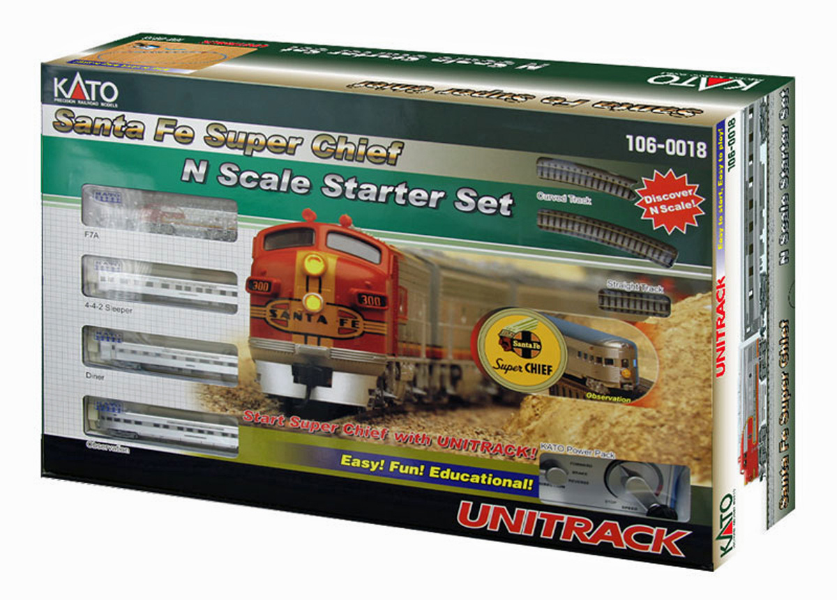 N Atsf Super Chief Starter Train Set w/P