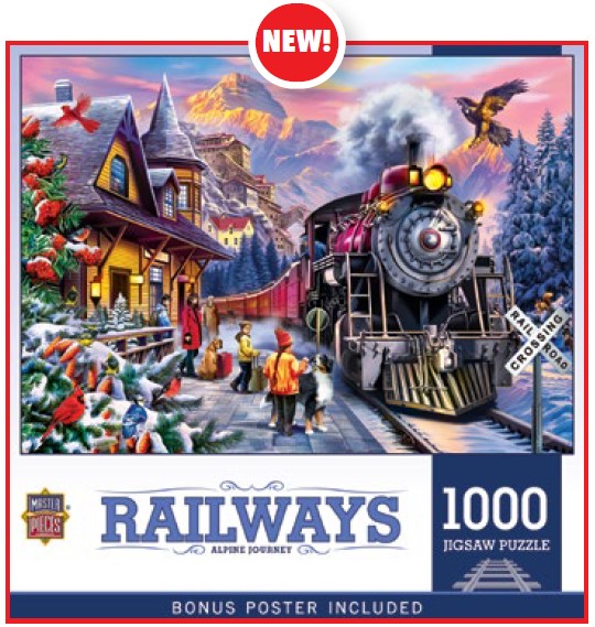Railways: Alpine Journey (Steam Loco/Winter) Puzzle (1000pc)
