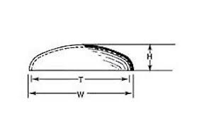 Vhe-14 Elliptical Dome 7/16' 5