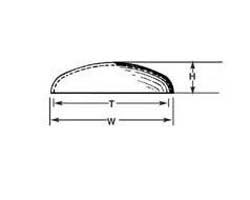 Vhe-20 Elliptical Dome 5/8' 5p